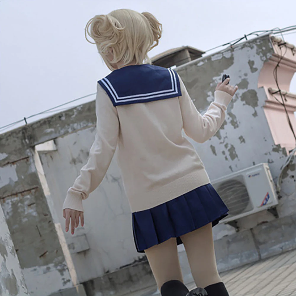 Anime My Hero Academia Himiko Toga League of Villains Costume With Wigs - Image 5